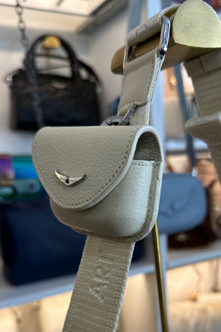 Crossbody Zadig & Voltaire Rock With You Grained Leather Flash Crema