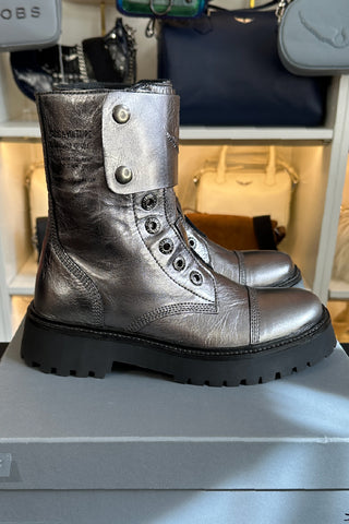 Botín Zadig & Voltaire Joe Fast Vintage Metal Gun