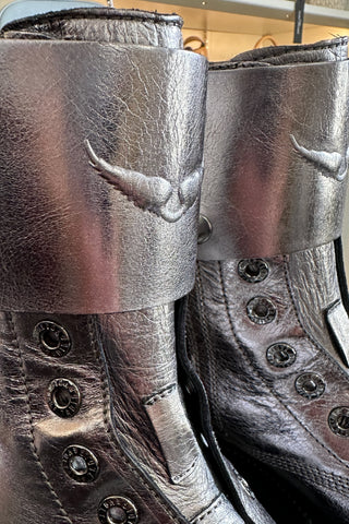 Botín Zadig & Voltaire Joe Fast Vintage Metal Gun