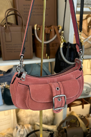 Cartera Coach Ashton Mini Shoulder Bag Silver/Pink