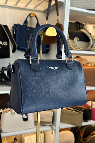Bolso Zadig&Voltaire Xs Sunny Wings Grained Leather Blue