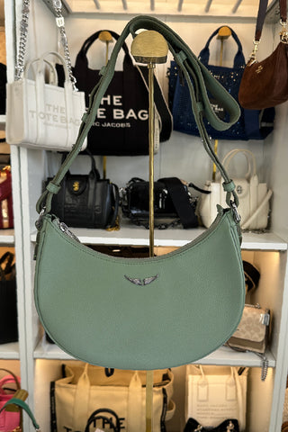 Cartera Zadig & Voltaire MOONVIBE GRAINED  LEATHER green