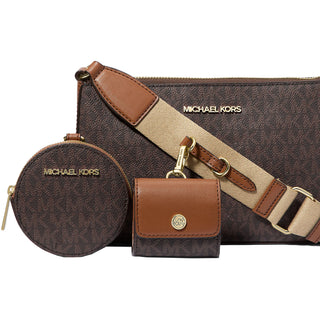 CROSSBODY MICHAEL KORS JET SET TRAVEL TECH ATTCH BROWN