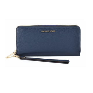 Billetera Michael Kors Continental Long Zip Around Wristlet Wallet-Navy