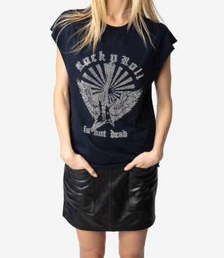 Polera Zadig & Voltaire Cloe HC Guitar Wings Encre