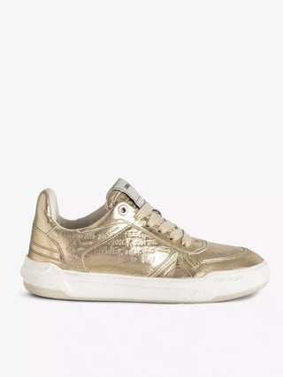 Zapatillas Zadig & Voltaire Wings Vintage Metal Graffiti Gold