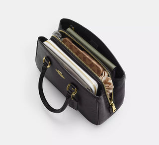 Cartera Coach Savannah Small Carryall Bag In Signature Canvas/Silver/White/Chalk