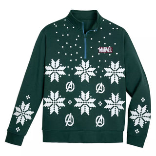 Sweater Disney Marvel Holiday con media cremallera para adulto