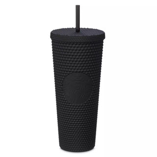 Vaso Disney con pajita Starbucks® geométrico de Disneyland – Negro