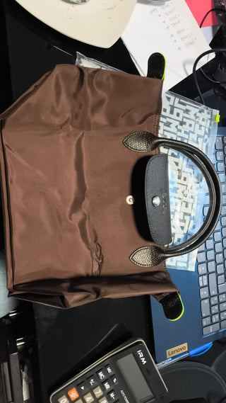 Bolso Longchamp Chocolate Pequeño