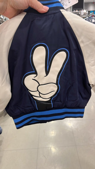 BOMBER AZUL MAS BEIGER MICKEY