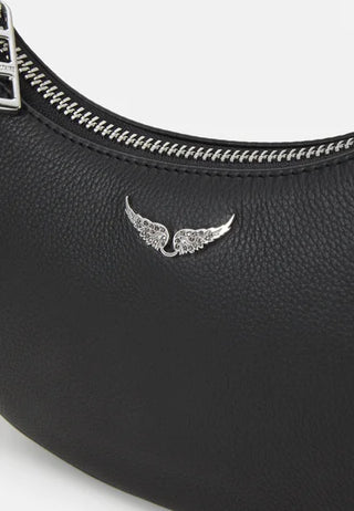 Crossbody Zadig & Voltaire MOONVIBE GRAINED LEATHER Black