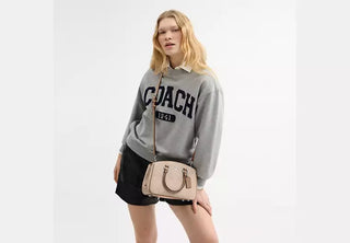 Cartera Coach Savannah Small Carryall Bag In Signature Canvas/Silver