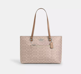 Tote Coach Station Tote Bag In Signature Canvas/Sand/Taupe