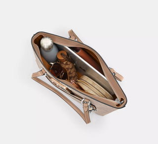 Tote Coach Station Tote Bag In Signature Canvas/Sand/Taupe