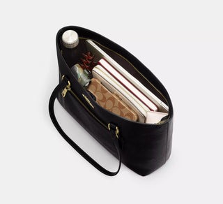 Tote Coach Station Tote Bag crossgrain leather/Gold/Black