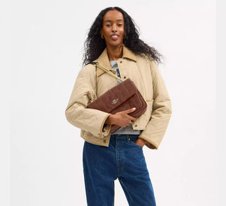 Crossbody Coach Elodie Crossbody Bag With Quilting Brown/Maple