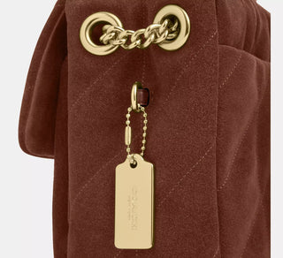 Crossbody Coach Elodie Crossbody Bag With Quilting Brown/Maple