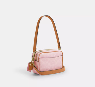 Crossbody Coach Mini Cry Signature Rosado