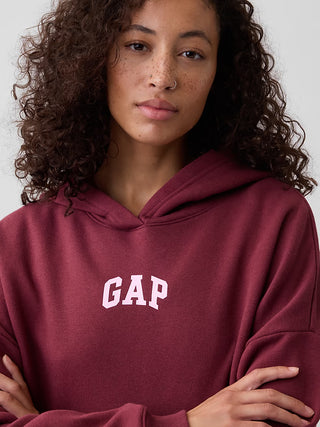 Hoodie Gap Ralaxed Mini-Logo Heather Purple