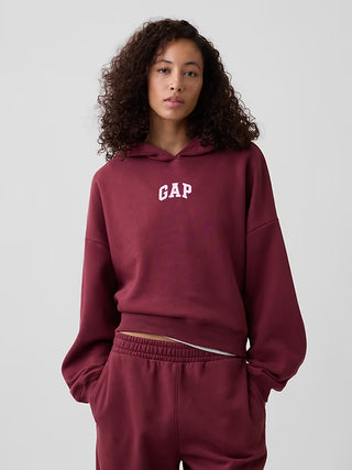 Hoodie Gap Ralaxed Mini-Logo Heather Purple
