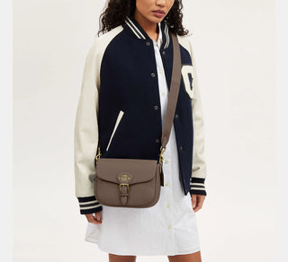 Cartera Coach Amelia Saddle Bag Im/Dark Stone