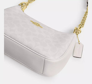 Cartera Coach Teri Shoulder Bag in Signature Canvas White/Chalk