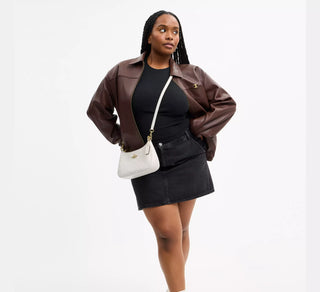 Cartera Coach Teri Shoulder Bag in Signature Canvas White/Chalk