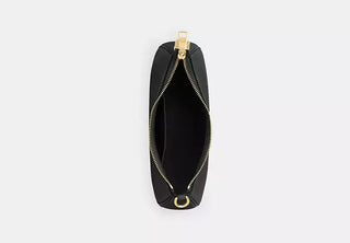 Cartera Coach Teri in Signature Canvas pebbled leather/Gold/Black