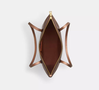 Tote Coach Fiona Zip Brown/Cooper