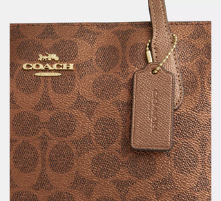Tote Coach Fiona Zip Brown/Cooper