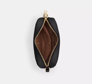Crossbody Coach Mini Jamie Camera Bag In Signature Canvas/Gold/Walnut/Black