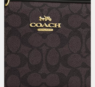 Crossbody Coach Mini Jamie Camera Bag In Signature Canvas/Gold/Walnut/Black