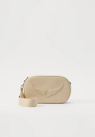 Crossbody Zadig & Voltaire Rock With You Grained Leather Flash Crema