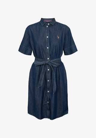 Vestido US POLO Denim Button Down Azul