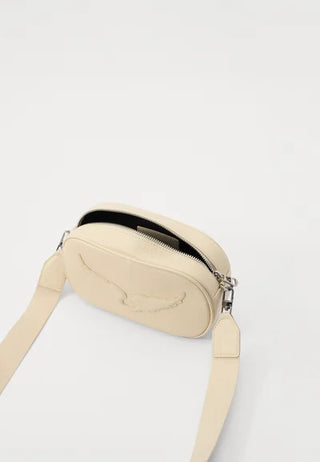 Crossbody Zadig & Voltaire Rock With You Grained Leather Flash Crema