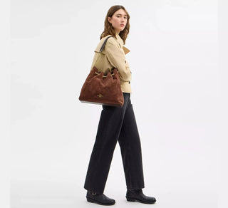 Cartera Coach Evelyn Shoulder Bag Brown