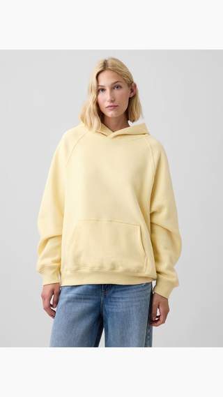 Hoodie Gap Oversized Logo Amarillo