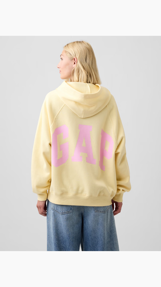 Hoodie Gap Oversized Logo Amarillo