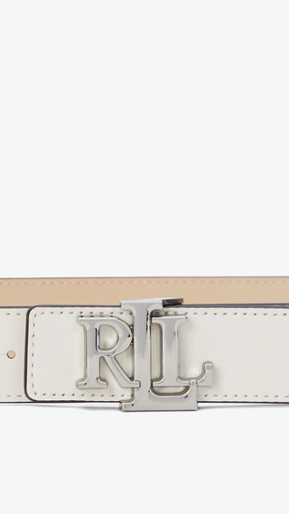 Citurón  Ralph Lauren Blanco Belt Sliver
