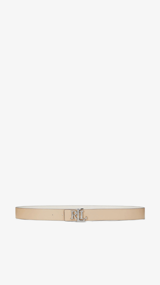 Citurón  Ralph Lauren Blanco Belt Sliver