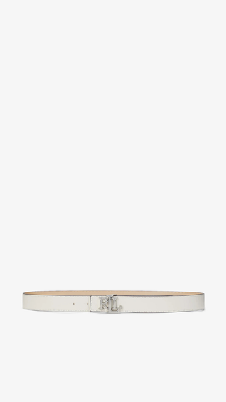 Citurón  Ralph Lauren Blanco Belt Sliver