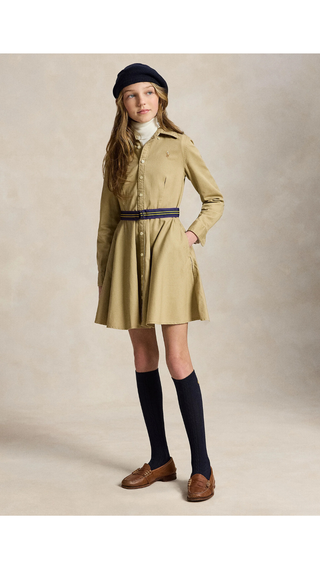 Shirtdress Ralph Lauren Belted Chino Beige