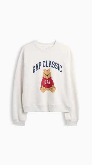 Sweatshirt Gap Relaxed Brannan Bear Blanco