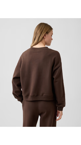 Sweatshirt Gap Oversized Brannan Bear V-Neck Café