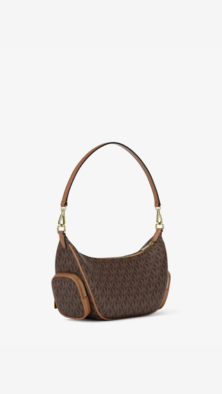 Crossbody Michael Kors Merritt Logo Pequeño Café