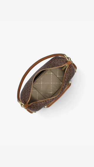 Crossbody Michael Kors Merritt Logo Pequeño Café