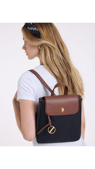 Mochila US Polo Legacy backpack Negro y Marron