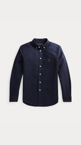 Camiseta Polo Ralph Lauren Garment-dyed Cotton Oxford Navy