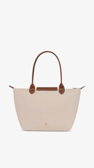 Cartera Longchamp Asas Cortas Mediana Beige